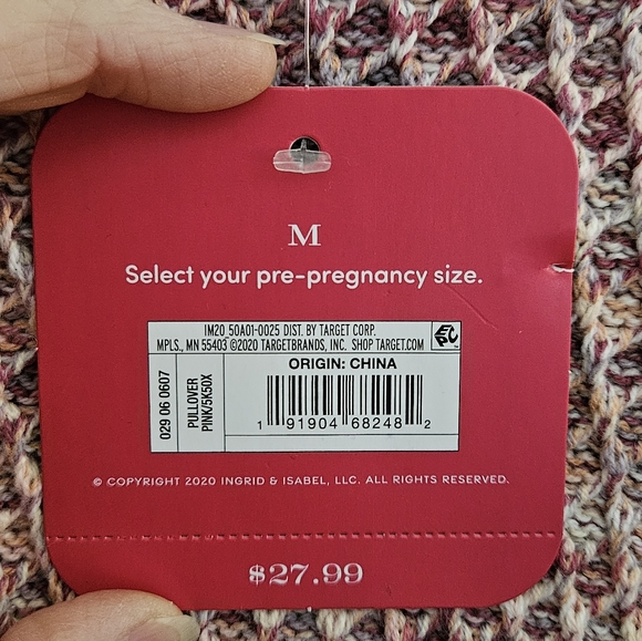 Isabel Maternity medium Tunic Sweater,  new with tags. - Picture 5 of 8